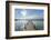 Wooden jetty in the morning with sun, Woerthsee, Fuenfseenland, Upper Bavaria, Bavaria, Germany-Raimund Linke-Framed Photographic Print