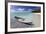 Wooden Jetty with a Boat Tied to It-Lee Frost-Framed Photographic Print