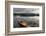 Wooden Kayak on Shore of Beaver Lake Near Whitefish, Montana, Usa-Chuck Haney-Framed Photographic Print