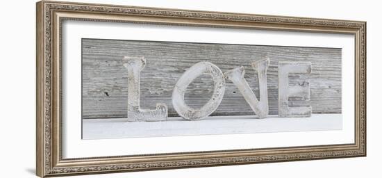 Wooden Letters 'Love'-Uwe Merkel-Framed Photographic Print