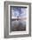 Wooden Lighthouse on Burnham Beach at Low Tide, Burnham-On-Sea, Somerset, England. Winter-Adam Burton-Framed Photographic Print