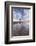 Wooden Lighthouse on Burnham Beach at Low Tide, Burnham-On-Sea, Somerset, England. Winter-Adam Burton-Framed Photographic Print