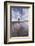 Wooden Lighthouse on Burnham Beach at Low Tide, Burnham-On-Sea, Somerset, England. Winter-Adam Burton-Framed Photographic Print