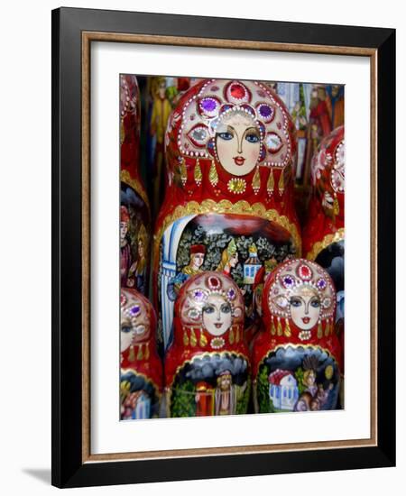 Wooden Matryoshka Nesting Dolls, Moscow, Russia-Cindy Miller Hopkins-Framed Photographic Print