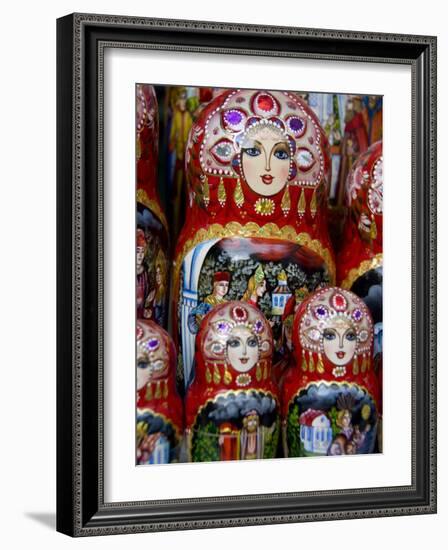 Wooden Matryoshka Nesting Dolls, Moscow, Russia-Cindy Miller Hopkins-Framed Photographic Print