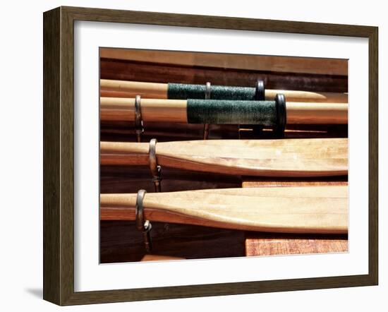 Wooden Oars-Savanah Plank-Framed Photo