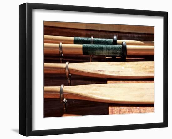 Wooden Oars-Savanah Plank-Framed Photo