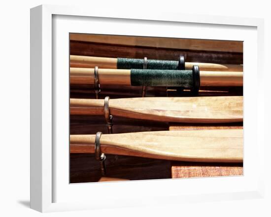 Wooden Oars-Savanah Plank-Framed Photo