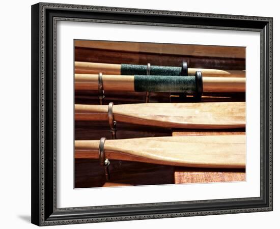 Wooden Oars-Savanah Plank-Framed Photo