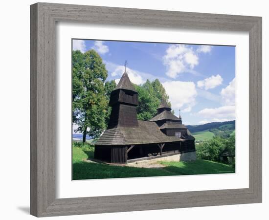 Wooden Orthodox 18th Century Church of St. Cosmas and St. Damian Dating from 1709-Richard Nebesky-Framed Photographic Print
