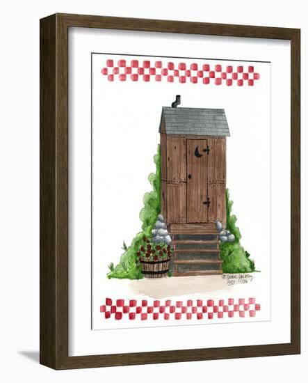 Wooden Outhouse-Debbie McMaster-Framed Giclee Print