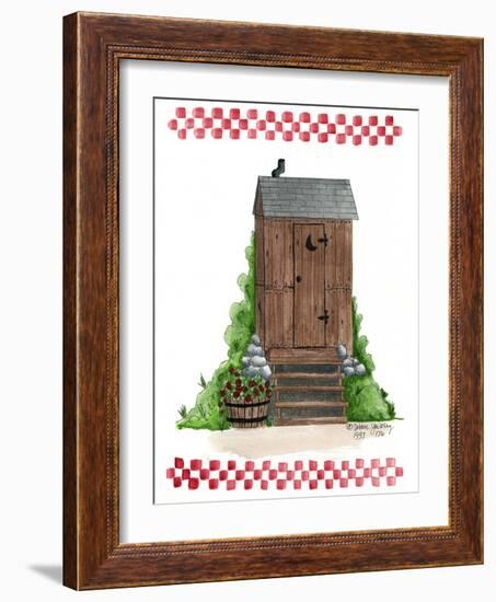 Wooden Outhouse-Debbie McMaster-Framed Giclee Print