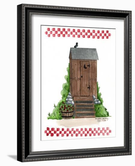 Wooden Outhouse-Debbie McMaster-Framed Giclee Print