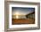 Wooden Pier Perspective at Sunset, Keansburg, New Jersey, USA-George Oze-Framed Photographic Print