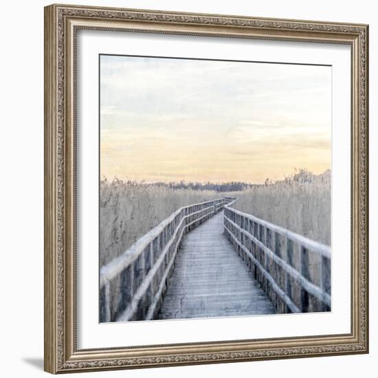 Wooden Pier-Kimberly Allen-Framed Art Print