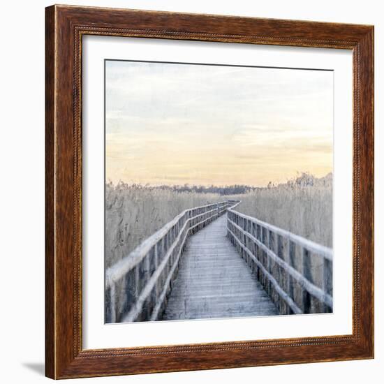 Wooden Pier-Kimberly Allen-Framed Art Print