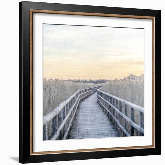 Wooden Pier-Kimberly Allen-Framed Art Print