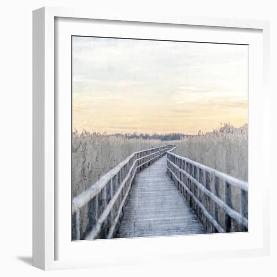 Wooden Pier-Kimberly Allen-Framed Art Print