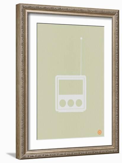 Wooden Radio-NaxArt-Framed Art Print