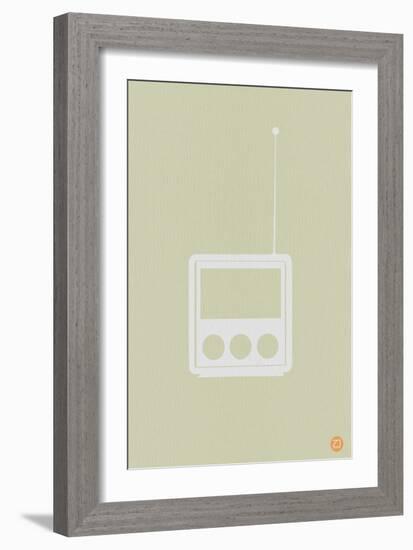 Wooden Radio-NaxArt-Framed Art Print