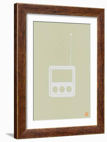 Wooden Radio-NaxArt-Framed Art Print
