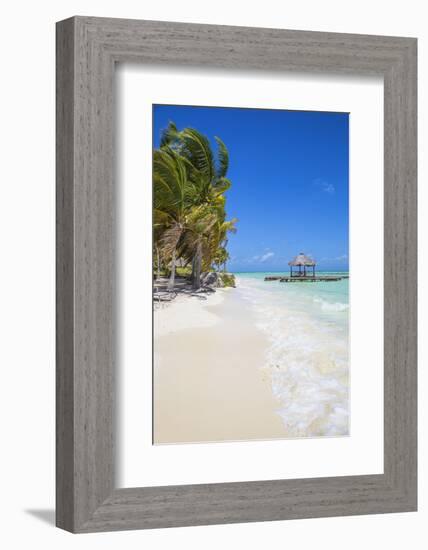 Wooden Red Jetty, Playa El Paso, Cayo Guillermo, Jardines Del Rey, Ciego De Avila Province-Jane Sweeney-Framed Photographic Print