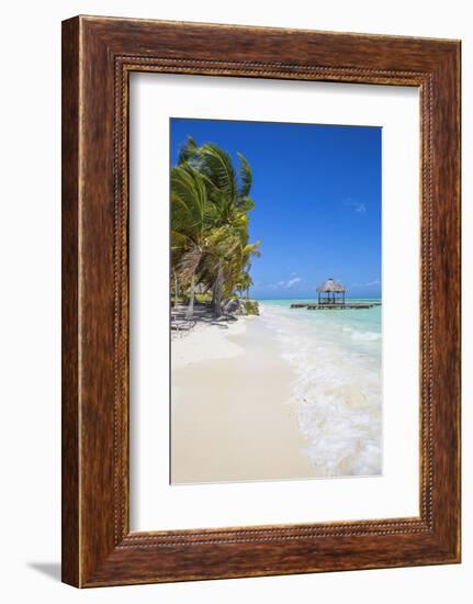 Wooden Red Jetty, Playa El Paso, Cayo Guillermo, Jardines Del Rey, Ciego De Avila Province-Jane Sweeney-Framed Photographic Print