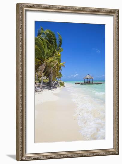 Wooden Red Jetty, Playa El Paso, Cayo Guillermo, Jardines Del Rey, Ciego De Avila Province-Jane Sweeney-Framed Photographic Print