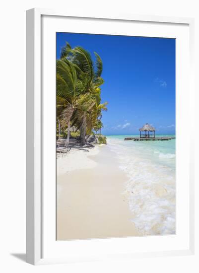 Wooden Red Jetty, Playa El Paso, Cayo Guillermo, Jardines Del Rey, Ciego De Avila Province-Jane Sweeney-Framed Photographic Print