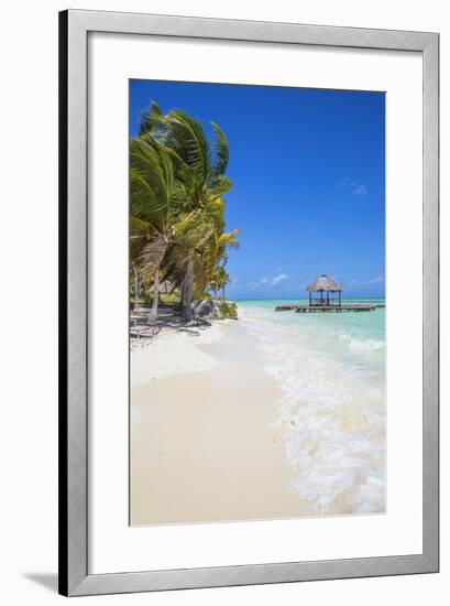 Wooden Red Jetty, Playa El Paso, Cayo Guillermo, Jardines Del Rey, Ciego De Avila Province-Jane Sweeney-Framed Photographic Print