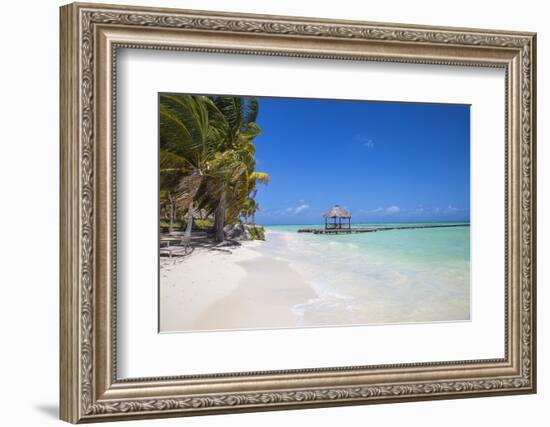 Wooden Red Jetty, Playa El Paso, Cayo Guillermo, Jardines Del Rey, Ciego De Avila Province-Jane Sweeney-Framed Photographic Print