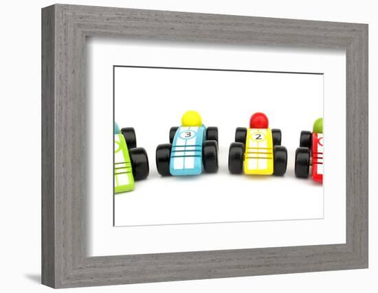 Wooden Toys Race Cars-Richard Peterson-Framed Photographic Print