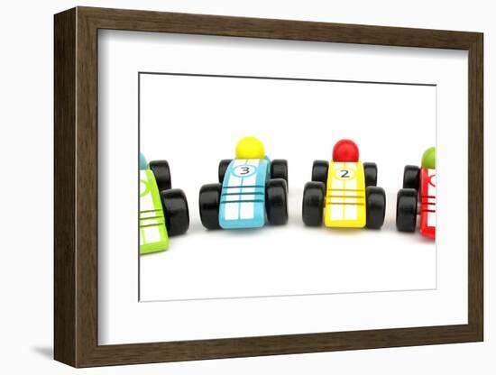 Wooden Toys Race Cars-Richard Peterson-Framed Photographic Print