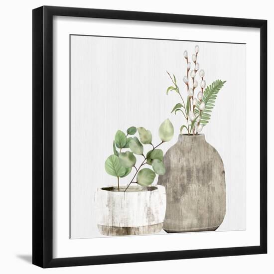 Wooden Vases 2-Kimberly Allen-Framed Art Print
