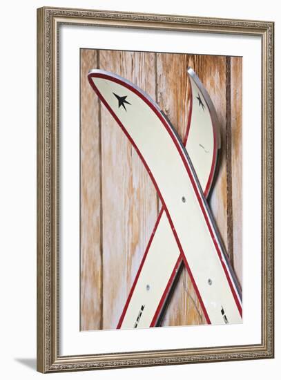 Wooden Wall, Skis-Rainer Mirau-Framed Photographic Print