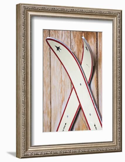 Wooden Wall, Skis-Rainer Mirau-Framed Photographic Print