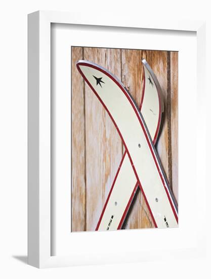 Wooden Wall, Skis-Rainer Mirau-Framed Photographic Print