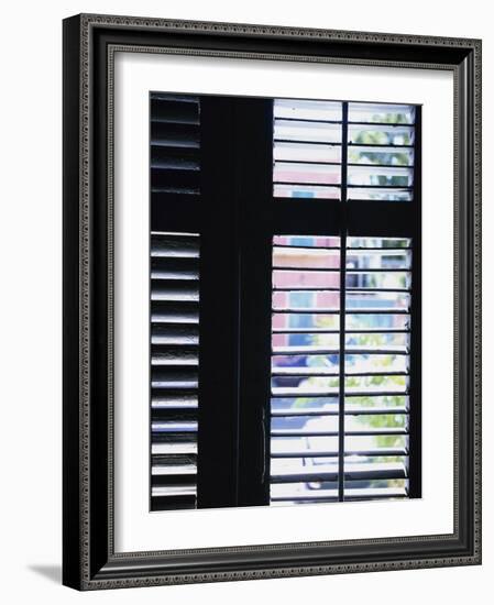 Wooden Window Shutters-null-Framed Photographic Print