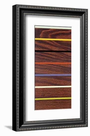 Woodgrain and Stripe-Dan Bleier-Framed Giclee Print