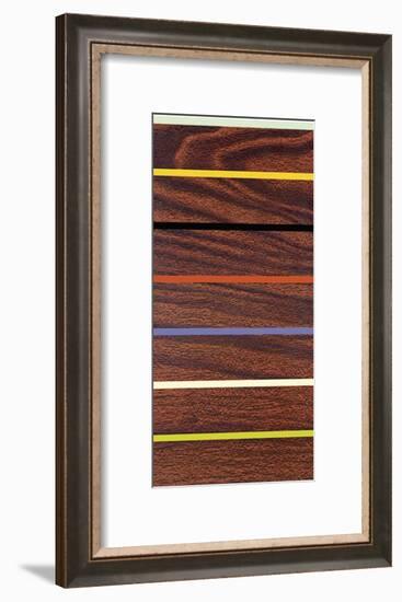 Woodgrain and Stripe-Dan Bleier-Framed Giclee Print