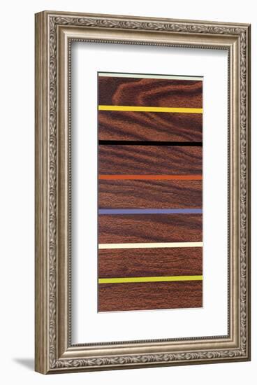 Woodgrain & Stripe-Dan Bleier-Framed Art Print