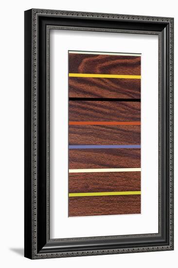 Woodgrain & Stripe-Dan Bleier-Framed Art Print