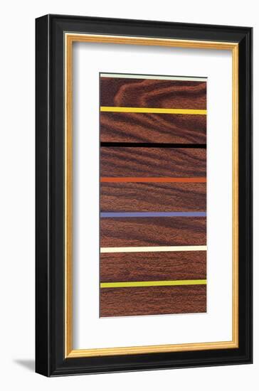 Woodgrain & Stripe-Dan Bleier-Framed Art Print