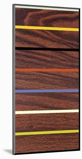 Woodgrain & Stripe-Dan Bleier-Mounted Art Print