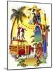 Woodie Beach Party-James Mazzotta-Mounted Giclee Print