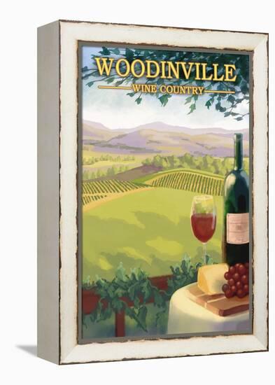 Woodinville, Washington Wine Country-Lantern Press-Framed Stretched Canvas