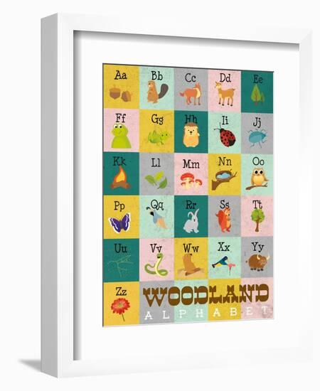 Woodland Alphabet-Josefina-Framed Art Print