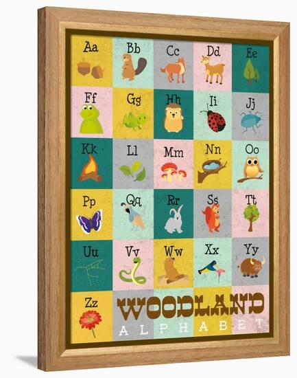 Woodland Alphabet-Josefina-Framed Stretched Canvas