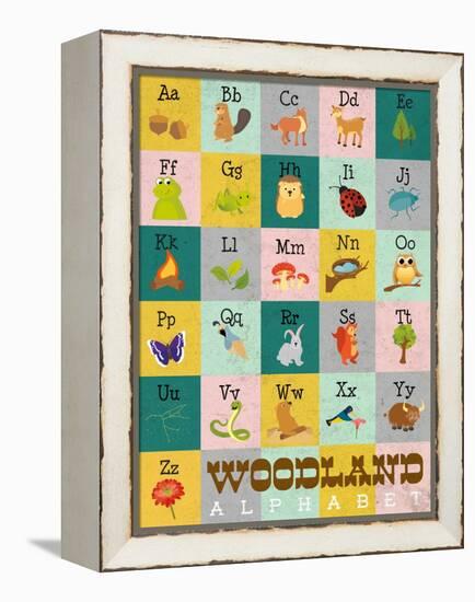 Woodland Alphabet-Josefina-Framed Stretched Canvas