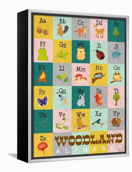 Woodland Alphabet-Josefina-Framed Stretched Canvas